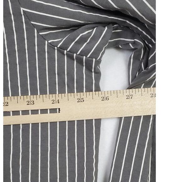 Pajamagram Gray Stripe Classic Button-Front Pajamas, Men Size XL PRE-OWNED - Picture 3 of 7
